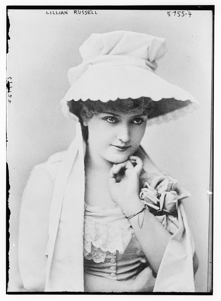 Vintage portrait of actress and singer Lillian Russell, a famous guest of the historic Schenley Hotel in Pittsburgh.