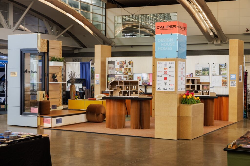 The booth for Design House Homes showcase at the Pittsburgh Home and Garden Show.